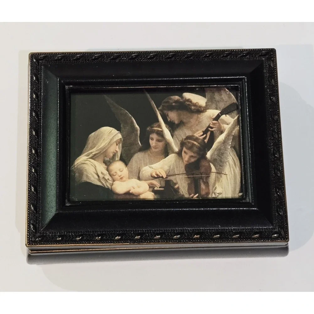 Vintage Guardian Angel Trinket Keepsake Collectibles Box